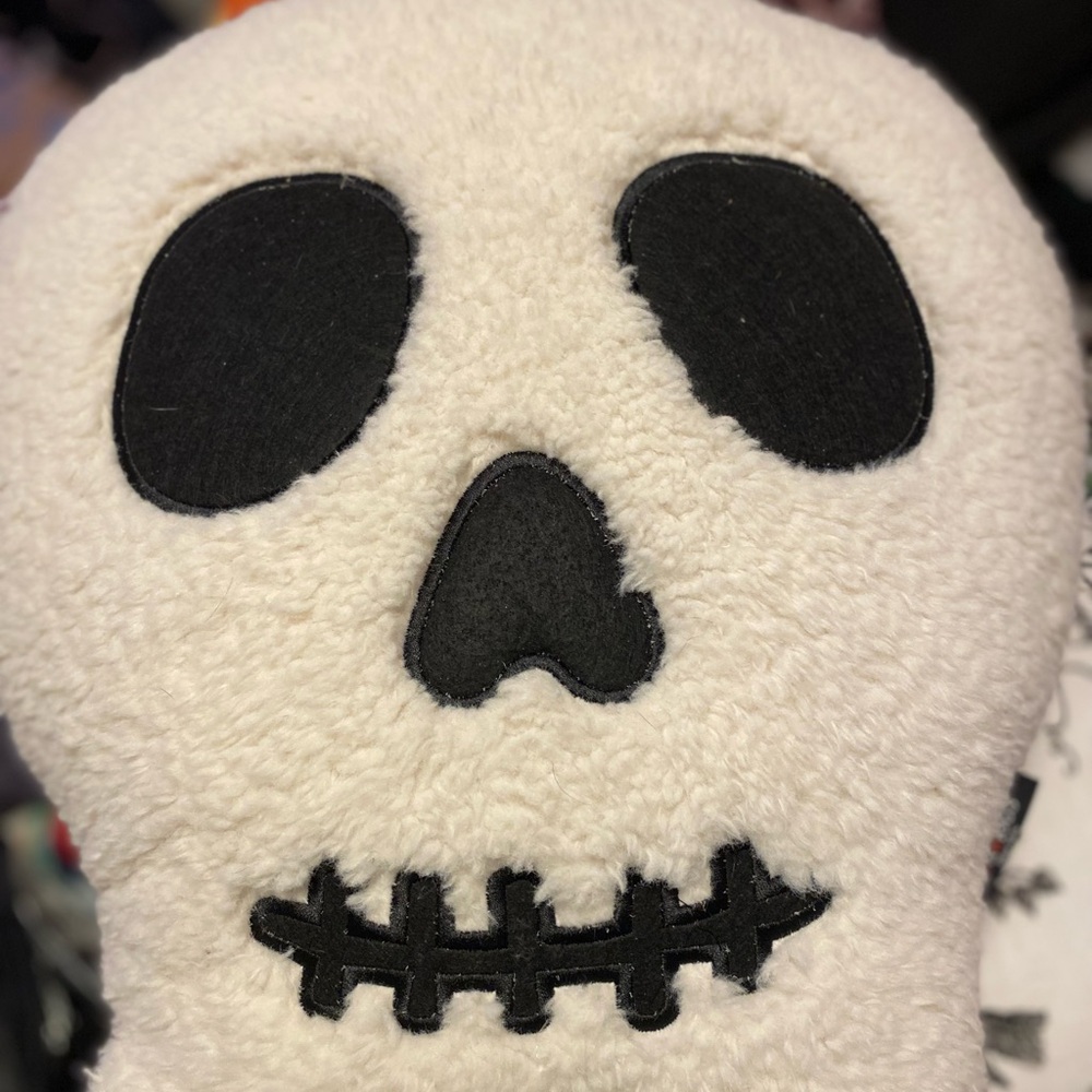Skull Plush Pillow